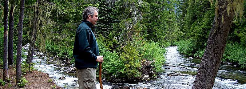 Looking at the Icicle River